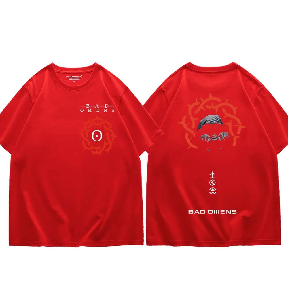 Koszulka graficzna zespołu rockowego Bad Omens A Tour of The Concrete Jungle Tour Koszulki Męskie Damskie Moda Gotycka Koszulki Vintage