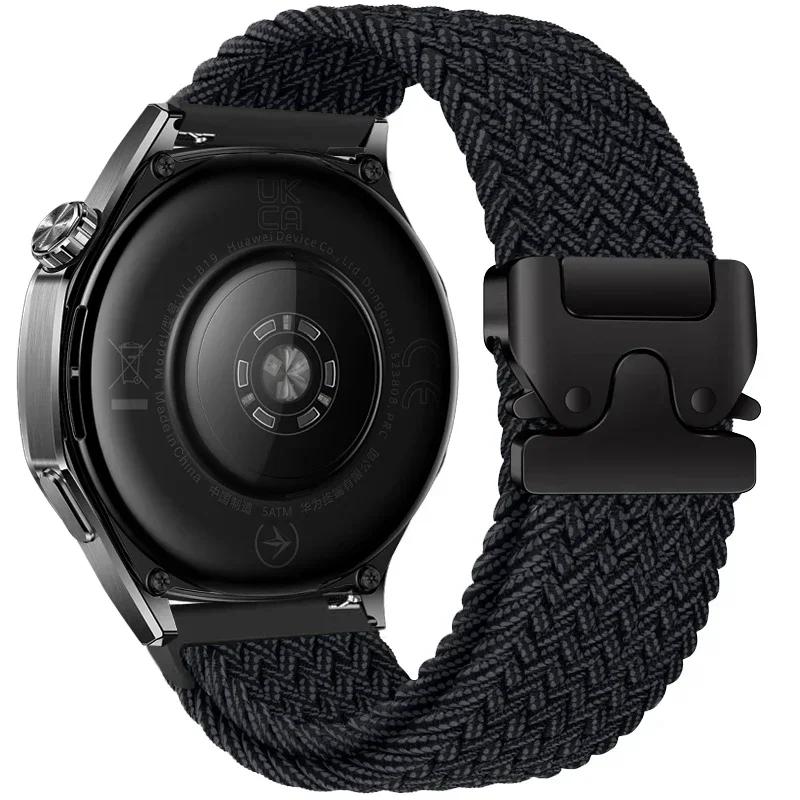 Braided Solo Loop Bracelet For Huawei Watch GT5/4/3Pro 46mm 4/3 Pro Huawei Ultimate Band For Amazfit Balance GTR 4/3/2 47mm