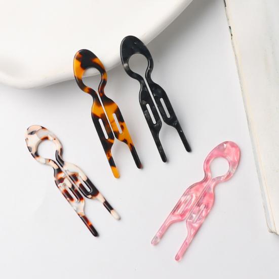 U-förmige Haargabel, leicht, rutschfest, für langes, dickes Haar, Hochsteckfrisur, Dutt, französische Haarnadel, Haar-Styling-Zubehör für Frauen und Mädchen