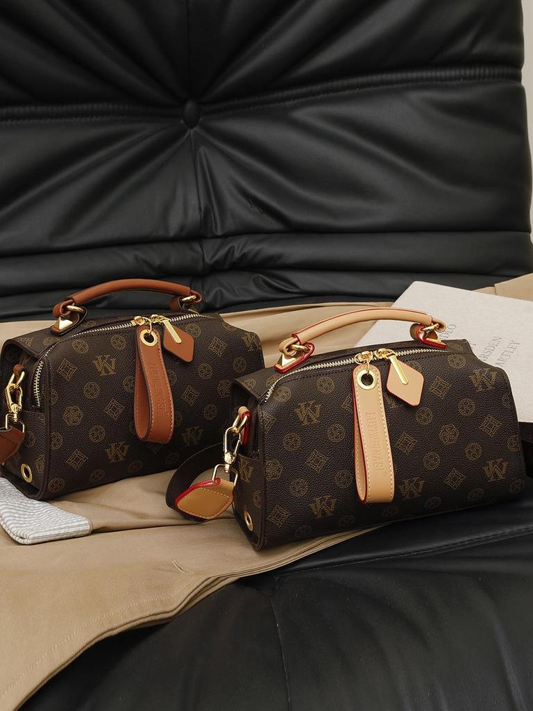 Retro Classic Monogram Boston Crossbody & Shoulder Women's Bag