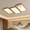 Song Dynasty-Inspired Zen Bamboo Ceiling Light: Retro Creative Square Design for Bedroom or Study