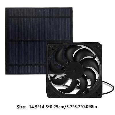 High-end Pet House Cooling Solar Panel Enclosure Fan For Caravans Campers Toilets Portable Ventilation Exhaust Fan For Pet Dog
