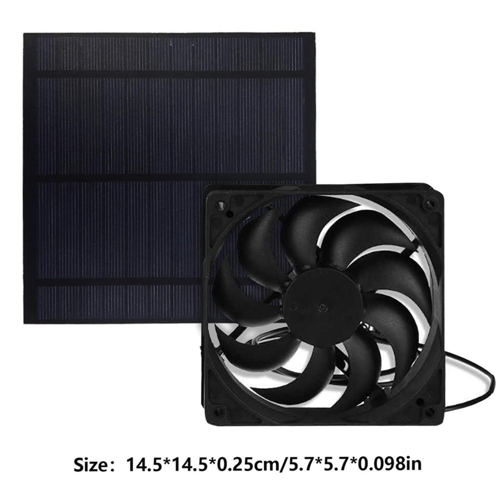 Outdoor Pet House Cooling Solar Panel Enclosure Fan Fan Dog For Pet Exhaust Ventilation Campers L5X5
