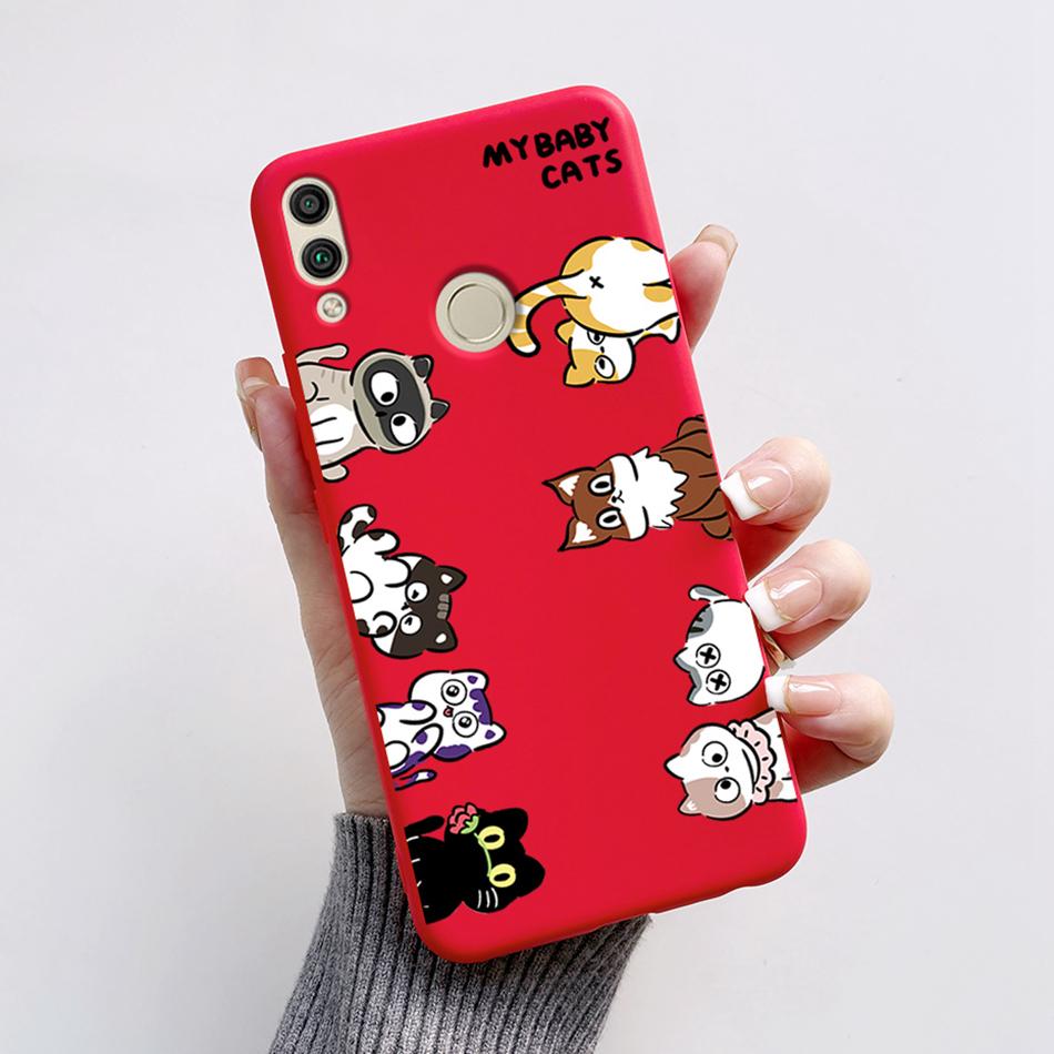 For Huawei Honor 8X Case Honor8X JSN-L22 JSN-L21 Bear Phone Case Soft TPU Cover Funda For Honor 8C BKK-L21 BKK-LX1 Honor8C Capa