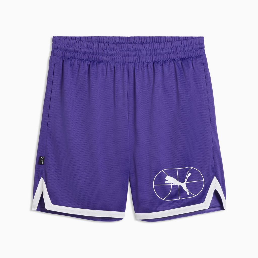 Puma JUNIOR VARSITY BASKETBALL 7'' Men's Shorts Purple 63307610 R XL