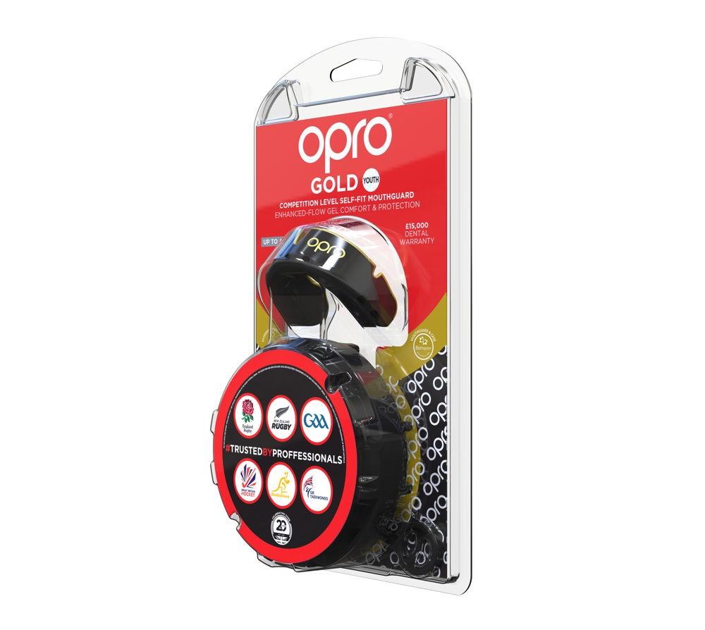 Opro Gold GEN5 Black Children's Mouthguard