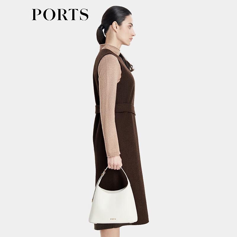 PORTS Women's Elegant Sleeveless A-line Midi Dress