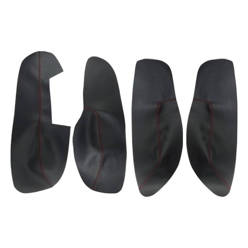 4 τεμ. LHD / RHD Microfiber Δερμάτινο στυλ αυτοκινήτου Διακοσμητικό κάλυμμα πλαισίου υποβραχιόνιου λαβής πόρτας για VW Golf 4 MK4 Jetta Bora 2002 -
