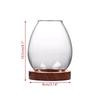 Round Glass Candlesticks Transparent Candle Cup Cover Retro Candle Holder  Dining Table Decoration