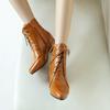 Women's High-heeled Short Boots Autumn and Winter New Simple and Comfortable Thick-heeled Solid-color Large-size Short Boots