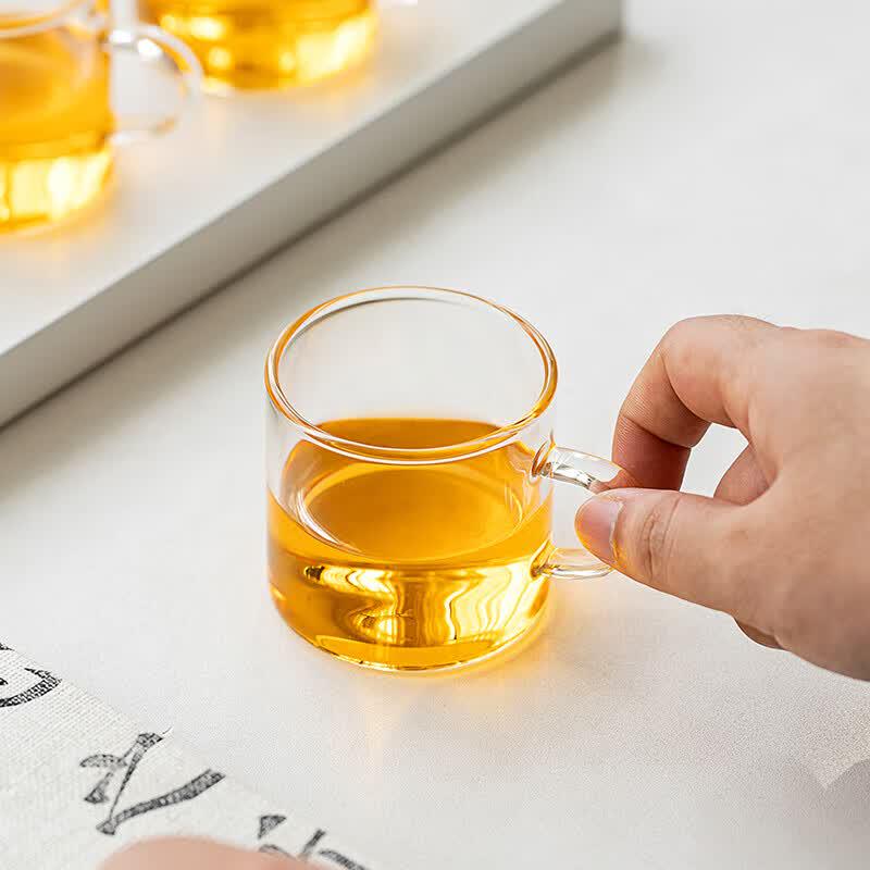 Chang Shengyuan High Borosilicate Glass Tea Cup Set, 6-Piece