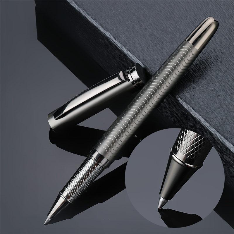 Quality Pen Black 0.5Mm Orb Pen Large Tip Pen Metal High-End Business Signature Pen