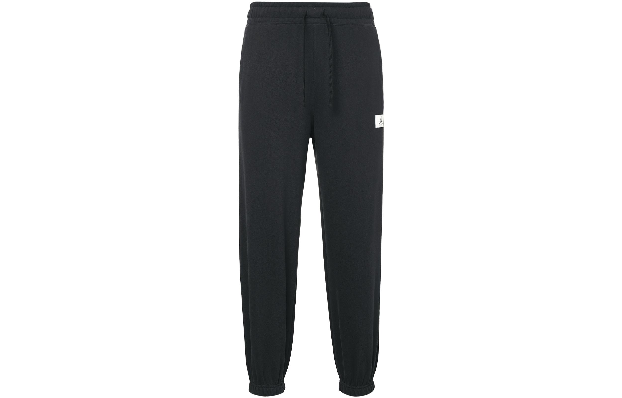 Jordan Knitted Sweatpants Women s Black Moderate Cuffed Pants DQ4608-010 L