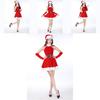 Women Deluxe Mrs Santa Claus Christmas Fancy Dress Costume With Fluffy Trim For Festive Parties