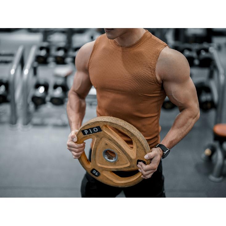 

Новий спортивний жилет Чоловіча вільна літня чиста бавовна для фітнесу та бодібілдингу, що швидко сохне, без рукавів, біла базова сорочка, футболка без рукавів XL хакі