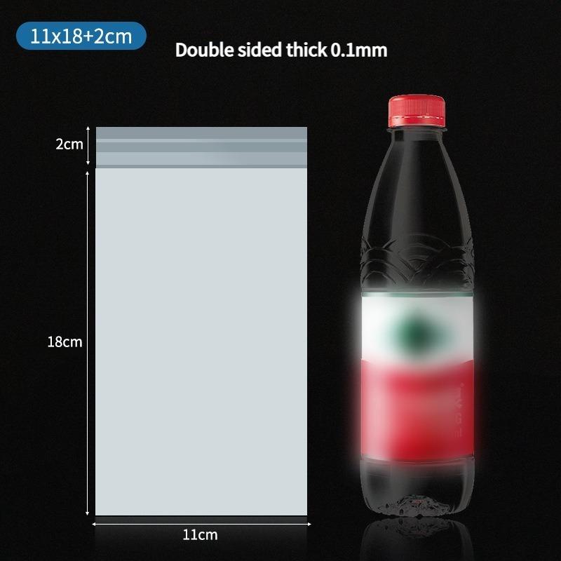 CPE Frosted Self-adhesive Bag Translucent Plastic Packaging Pouchs Phone Case Electronic Device Bag Remote Control Waterproof Dust Protection Pouch