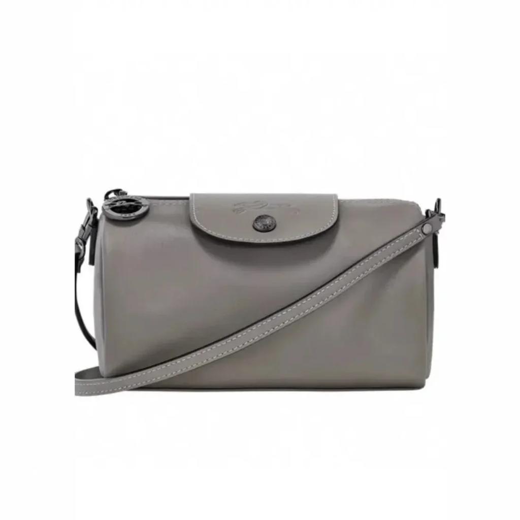 Bolso Longxiang Nuevo Primavera/Verano, Bolso Redondo tipo Cubo de Hombro Único, Moderno, de Alta Gama, Ocio de Nicho para Viajes Diarios de Mujer