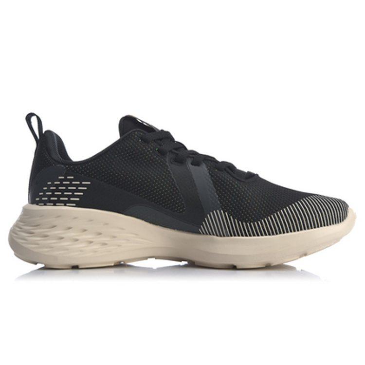 Li Ning SOFT ELEMENT Comfortable Slip Resistant Abrasion Resistant Low Top Casual Shoes Women's Black ARHQ026-2