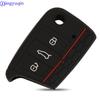 Jingyuqin 3 Button Silicone Key Fob Cover Case For VW Polo 2016 Golf 7 MK7 For Skoda Octavia Combi A7 For SEAT Leon Ibiza CUPTRA