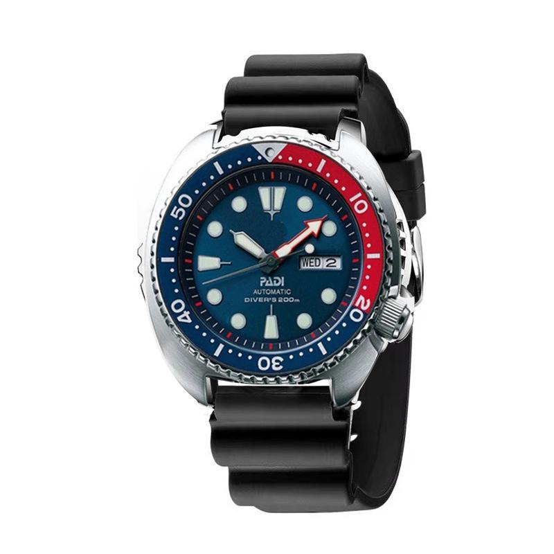 Two-color rotary tape quartz men s watch double calendar watch quartz watch