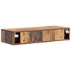 Wall Mounted Side Table Rustic Wood Look 87.5 x 34.5 x 17 cm