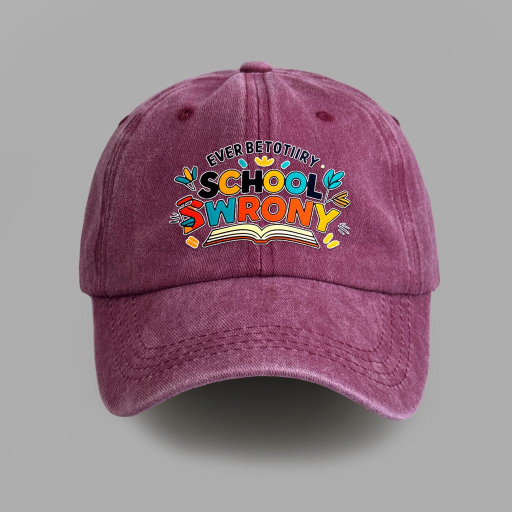 Neue bedruckte gewaschene Baumwolle Retro Softtop Baseballkappe Herren und Damen Outdoor Freizeit Sonnenschutz Trendkappe