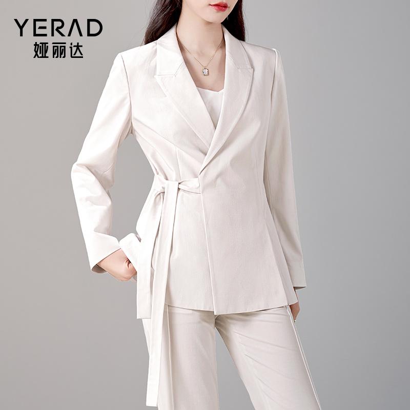 Simple commuting irregular strap design, suit jacket, women's suit