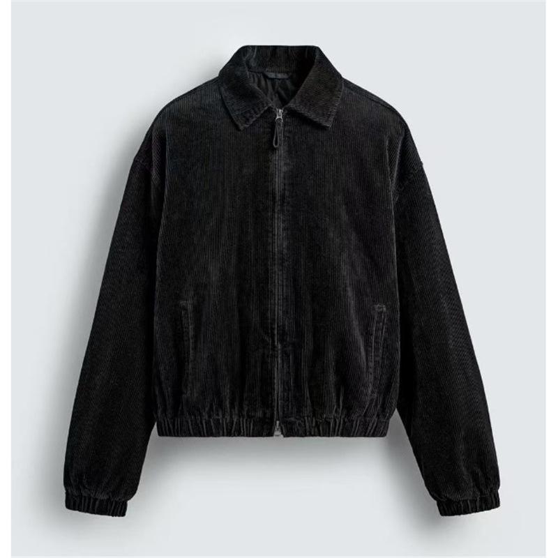 Мужская зимняя вельветовая куртка с лацканами TAOP&ZA - Повседневная свободная посадка Large