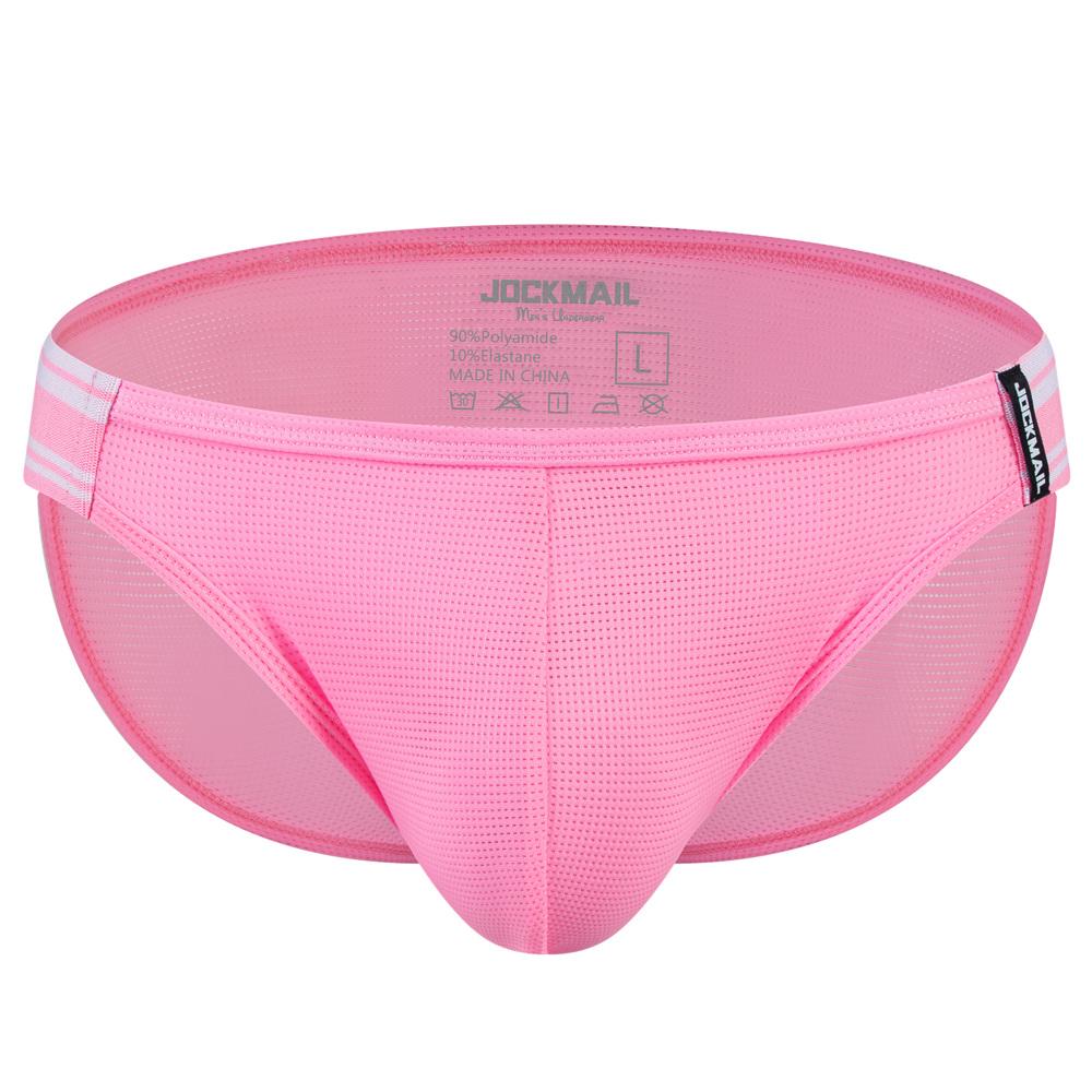 Briefs JOCKMAIL Breathable Nylon Mesh Low-rise Slit Sports Men's Underwear Everyday Casual Shorts Underpants