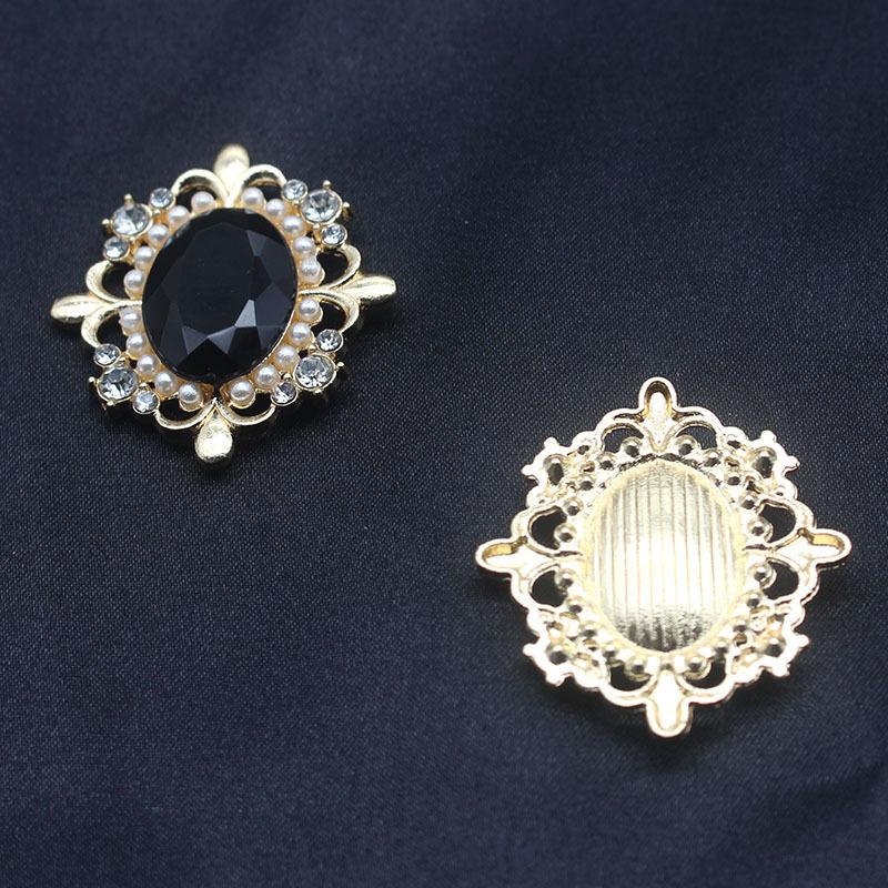 29*32Mm Exquisite Alloy  Buckle Bowknot Hair Accessories Material Accessories Wedding Invitation Decoration