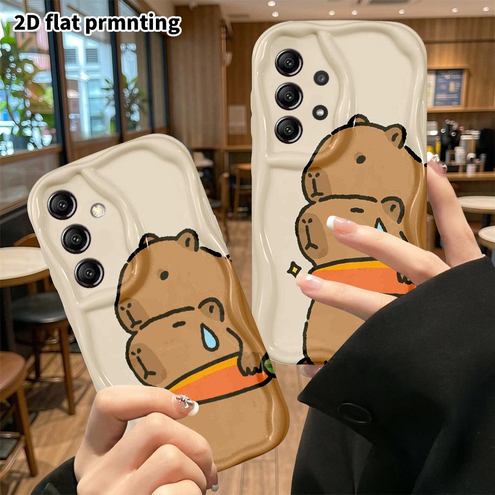 Phone case: 2D flat Samsung Galaxy A34 A35 S20 S22 S21 FE Plus Ultra protective case, nibbling a carrot, Christmas and Halloween gift