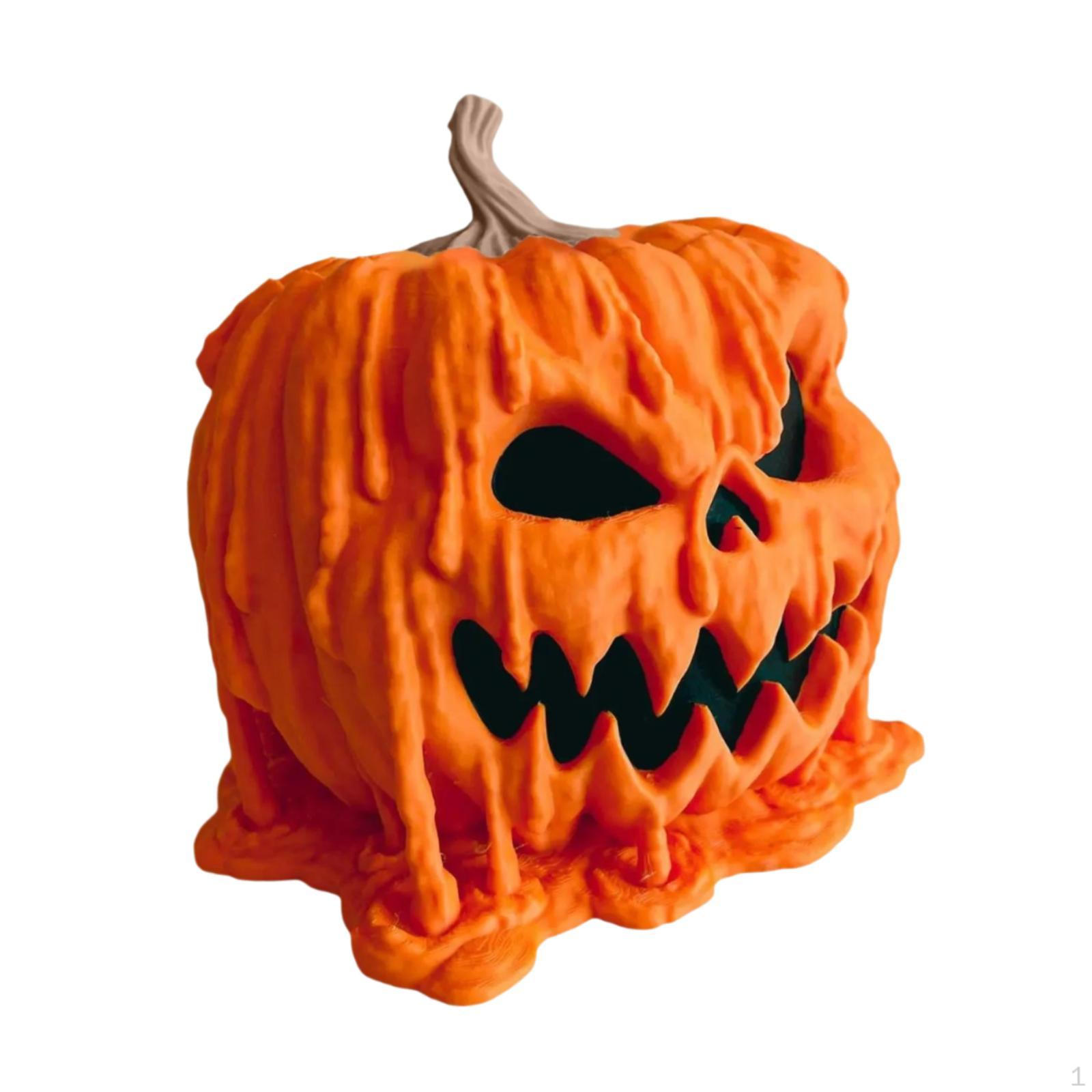 Festive Pumpkin Candy Holder for Halloween Party Decor 18x18x14cm