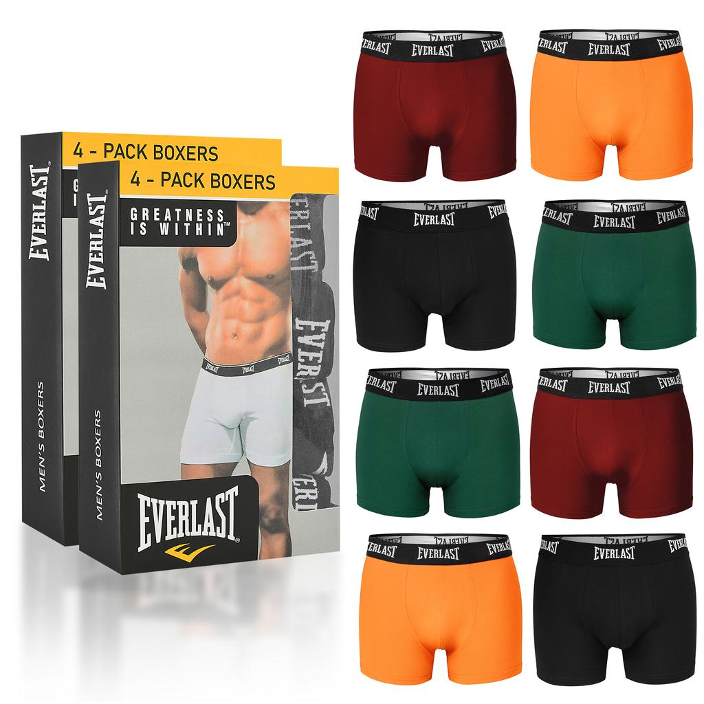 Everlast Bokserki Męskie 8 Sztuk Zestaw Bawełna Mix Kolor Logo