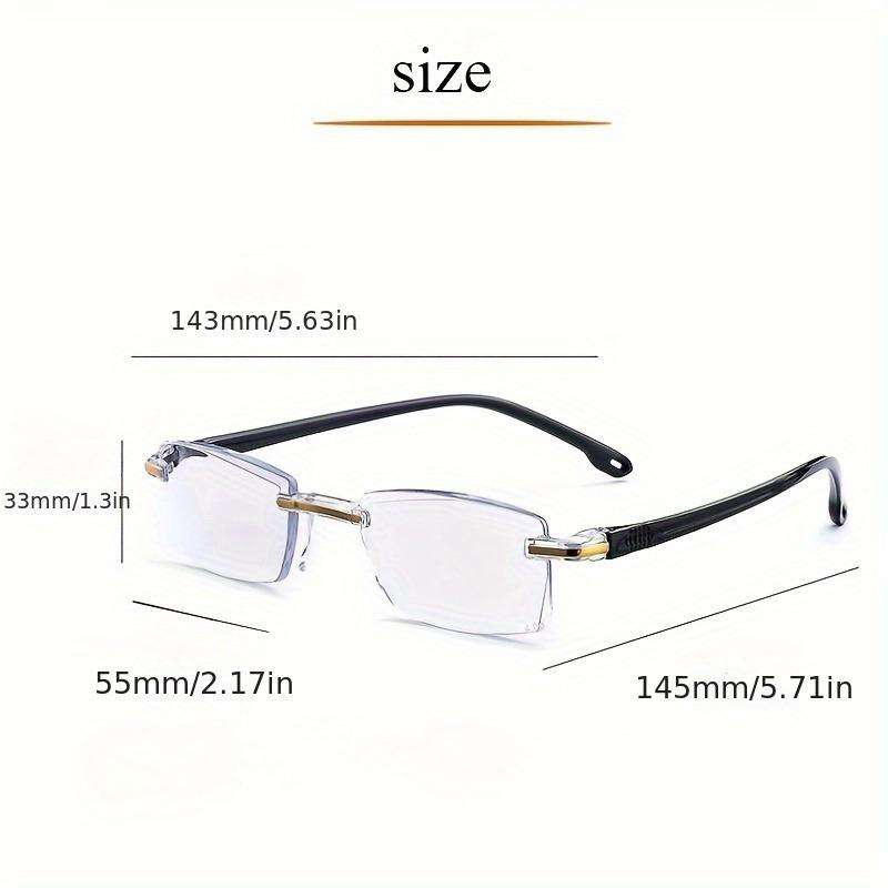 Frameless Presbyopia Glasses+1.0 To+4.0 Strength Perfect for Reading and Computer Use