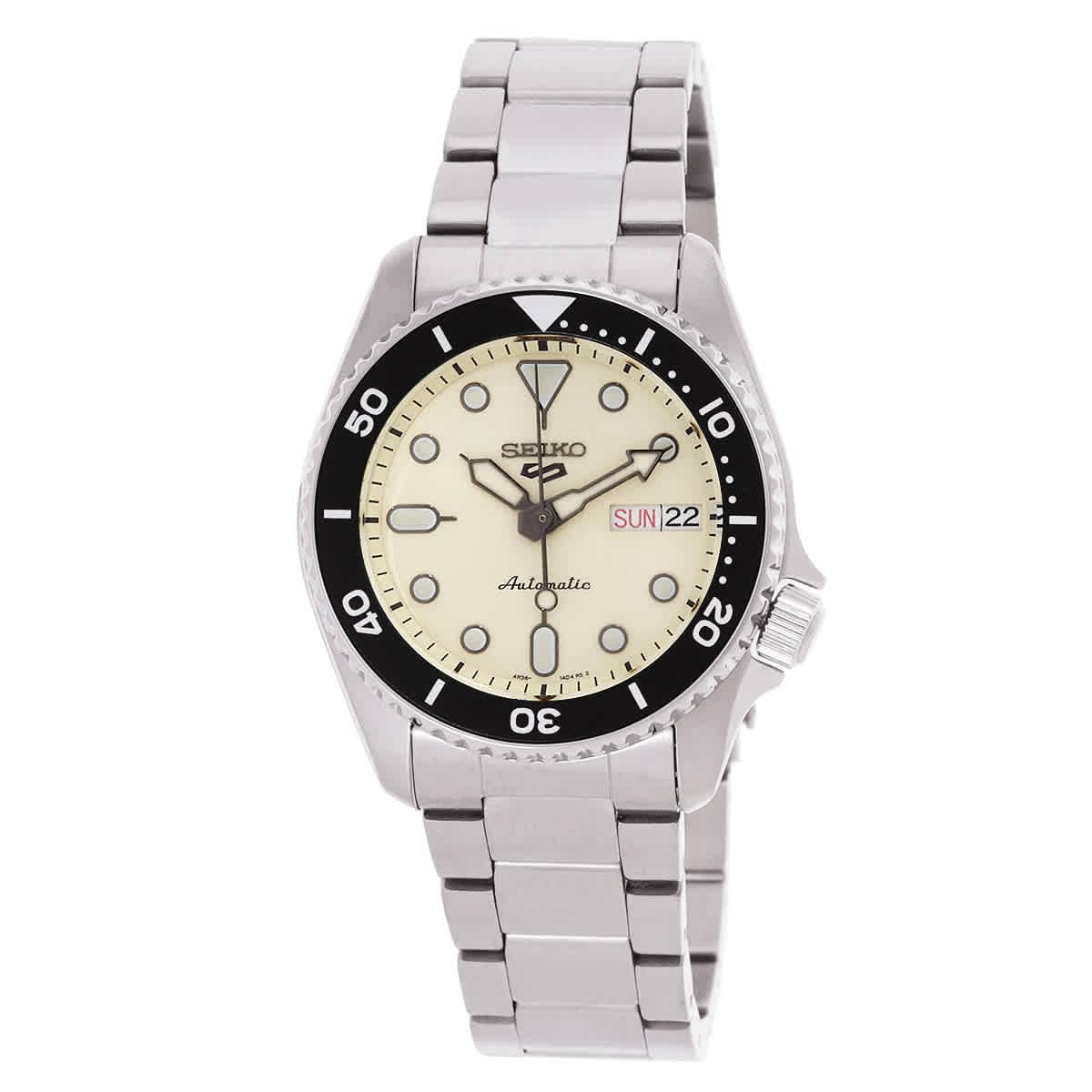 

SEIKO 5 Automatic Cream Dial Watch SRPK31K1 Men s