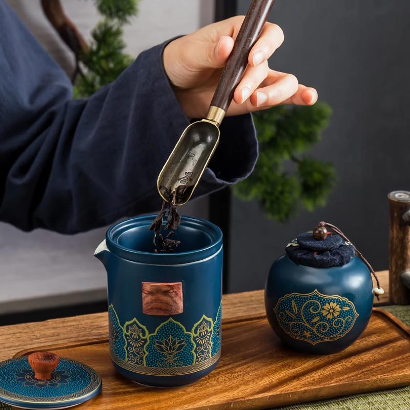Portable Stainless Steel Travel Tea Set Japanese Gongfu Fast Brew Cup Easy Clean Tea Ware for Camping Business Gift Set