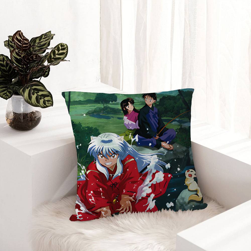 Inuyasha Anime Personalized Pillow Dust Cover Bedroom Kids Party Decoration Pillowcase Birthday Children Gift