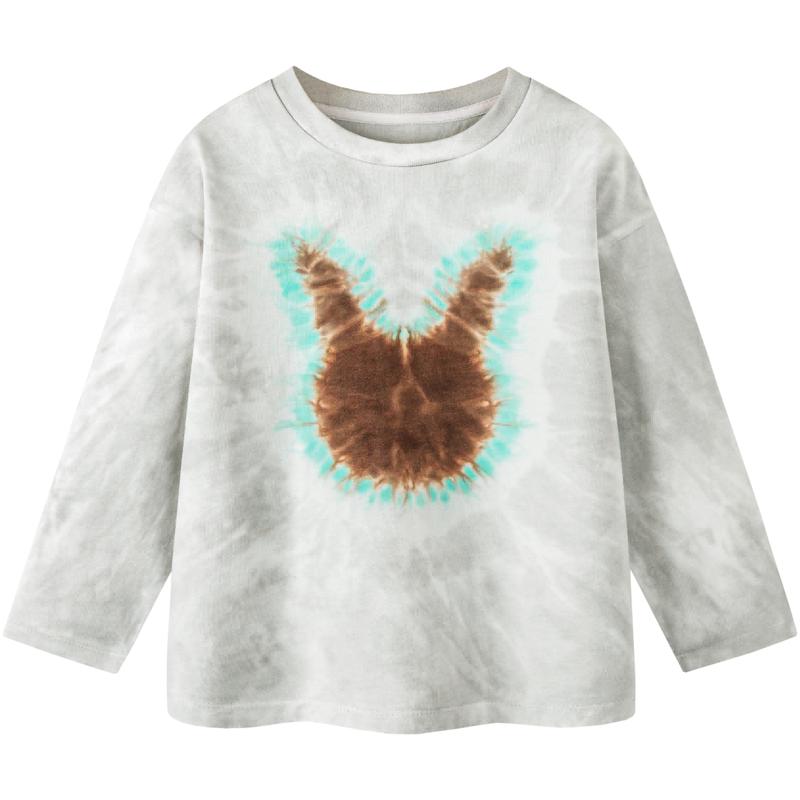 Minibala Jungen Langarm Tie-Dye Baumwoll-T-Shirt