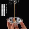 Incense holder, incense burner for Buddhist altars, Japanese-style [Transparent Incense Burner] Glass incense burner, alloy incense holder, stylish in
