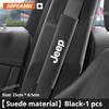 Car Suede Adjustable Safety Belt Cover Belts Protector shoulder Jeep Compass Gladiator Grand Cherokee Wrangler Renegade Patriot JGV3