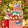 240pcs/1roll Christmas Gift Tags - Self-Adhesive Sticky Label - Christmas Party Supplies, Christmas Accessories,Festive Labeling