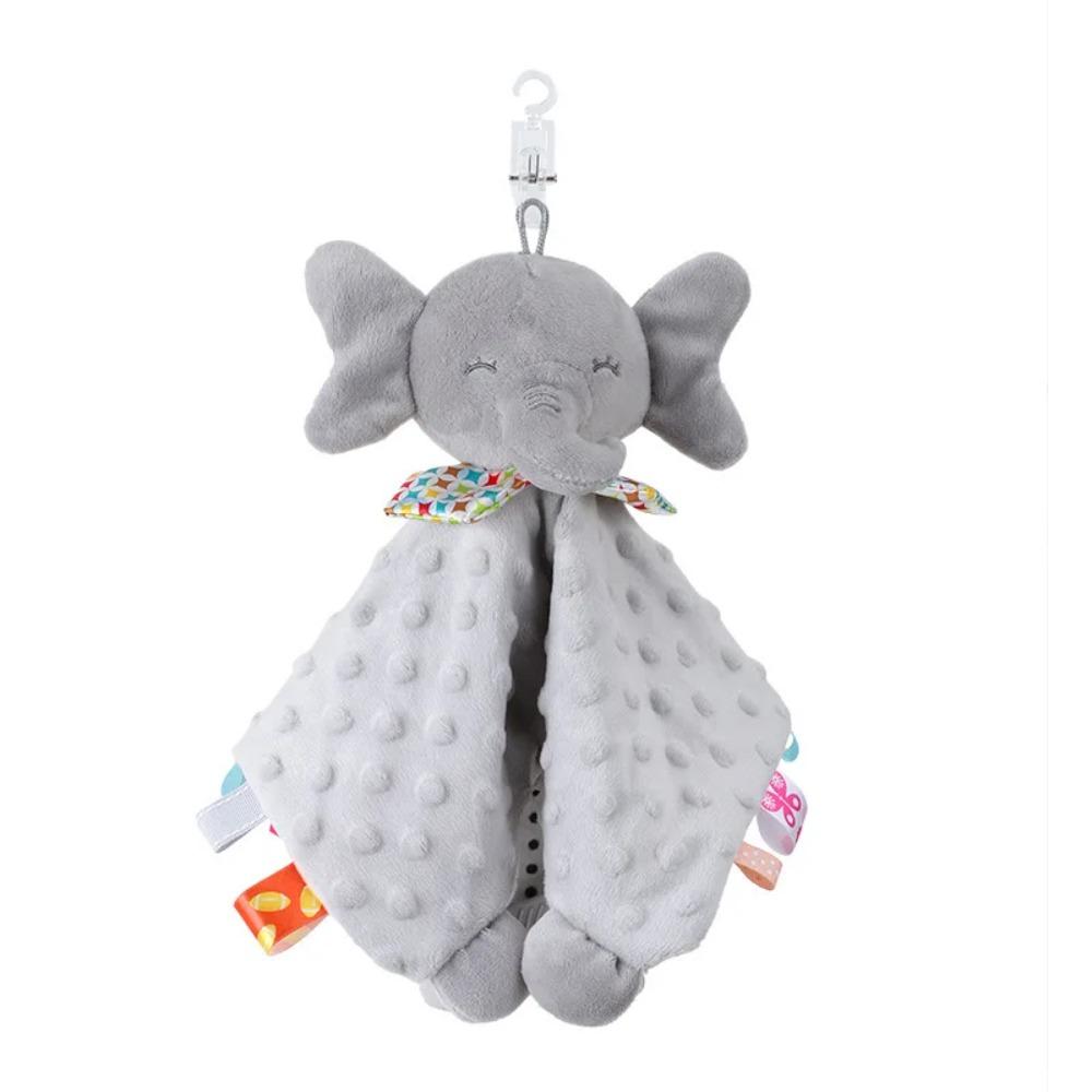 Coperta Coccola Animale Carino Coperta Avvolgente Peluche Giocattoli Ripieni Bambino Neonato Bambola Coniglio Elefante Asciugamano Lenitivo Rassicurante Regali Giocattoli per Neonati