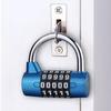 5-Digit Large U-Shaped Gym Padlock for Locker, Cabinet, or Toolbox - Burglar-Proof with Easy-Read Numbers