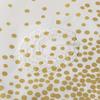 PEVA White Gold Polka Dot Tablecloth - Waterproof & Oilproof for Parties, Festivals, Picnics, Gatherings