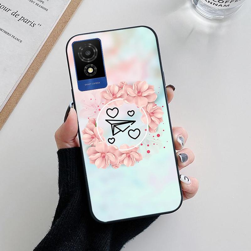 For TCL 501 Case Fashion Soft Silicone Back Cases for TCL 501 T433D Phone Cover TCL501 etui Fundas