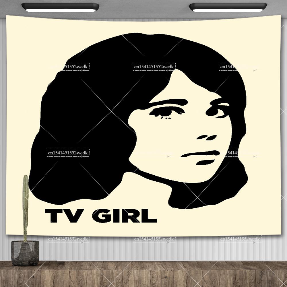 TV Girl Albums Who Really Cares Wall Poster Tapestry Psychedelic Couple Lover Art Tapestry Aesthetic Bedroom Decoration Painting