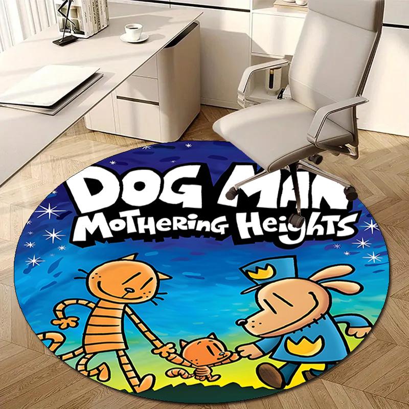 1pc DogMan2 Design Printed Area Round Carpet for Bedroom Living Room Home Decor Rugs Mat Non Slip Mat Rug for Bedside