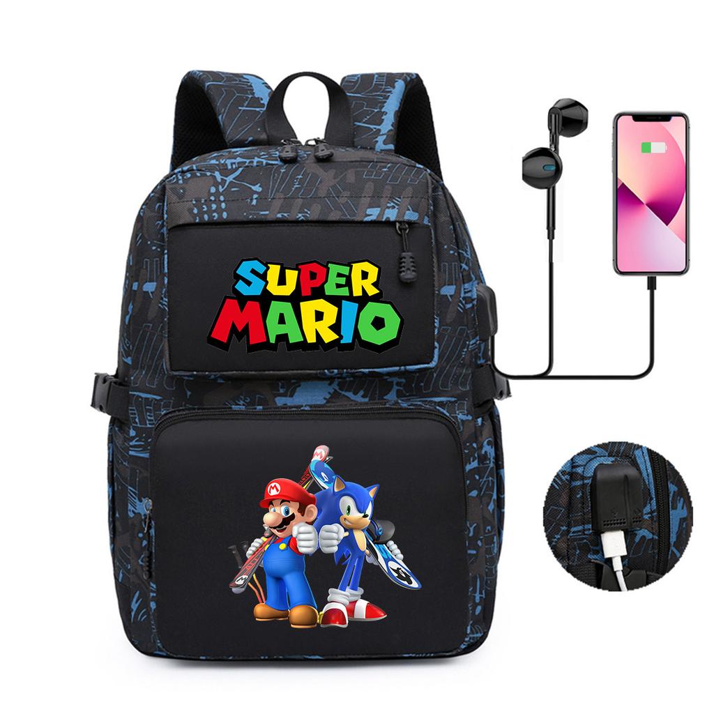 Game Merchandise Printed Backpack Youth School Bag Usb Computer Bag Backpack