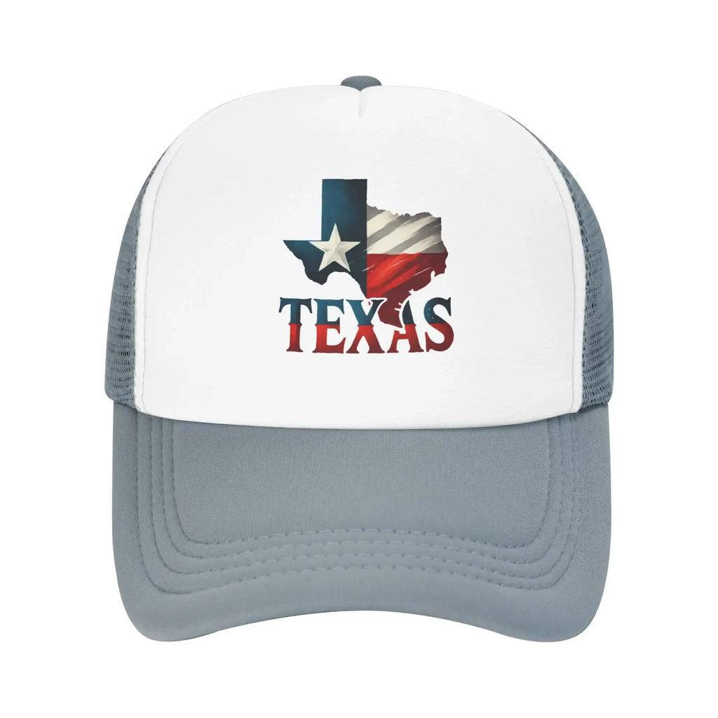Retro Texas State Flag America Sport Mesh Baseball Caps Women Men Spring Female Beach Sunscreen Hat Hip Hop Trucker Cap