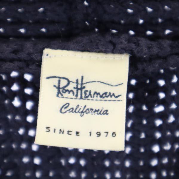 Ron Herman Long Sleeve V Neck Low Gauge Knit XS Navy System Sweater Women Used